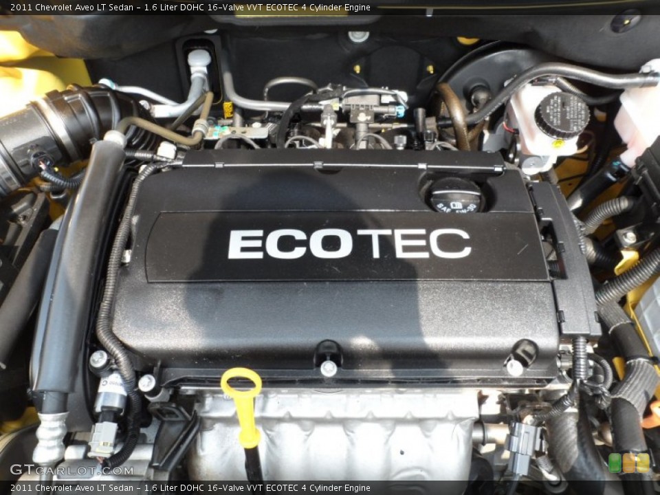 1.6 Liter DOHC 16-Valve VVT ECOTEC 4 Cylinder Engine for the 2011 Chevrolet Aveo #50232553