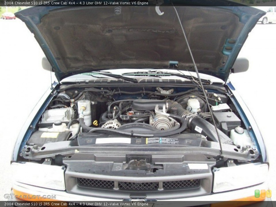 4.3 Liter OHV 12-Valve Vortec V6 Engine for the 2004 Chevrolet S10 #50236783
