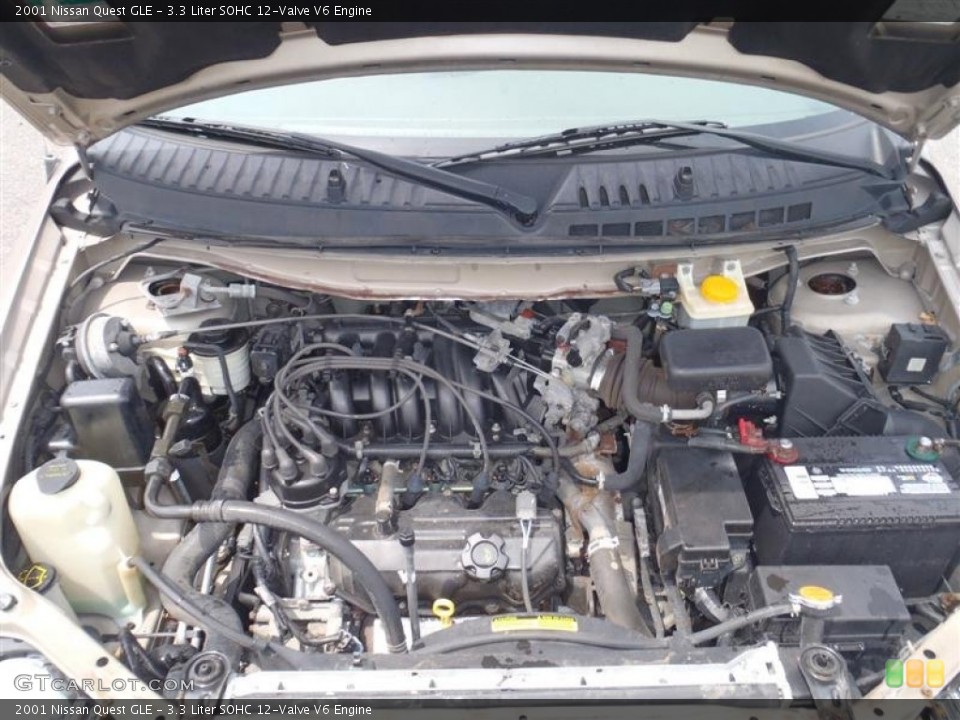 3.3 Liter SOHC 12-Valve V6 2001 Nissan Quest Engine