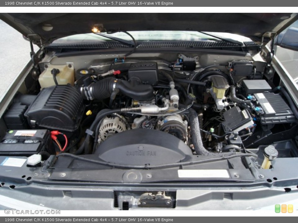 5.7 Liter OHV 16-Valve V8 Engine for the 1998 Chevrolet C/K #50253194