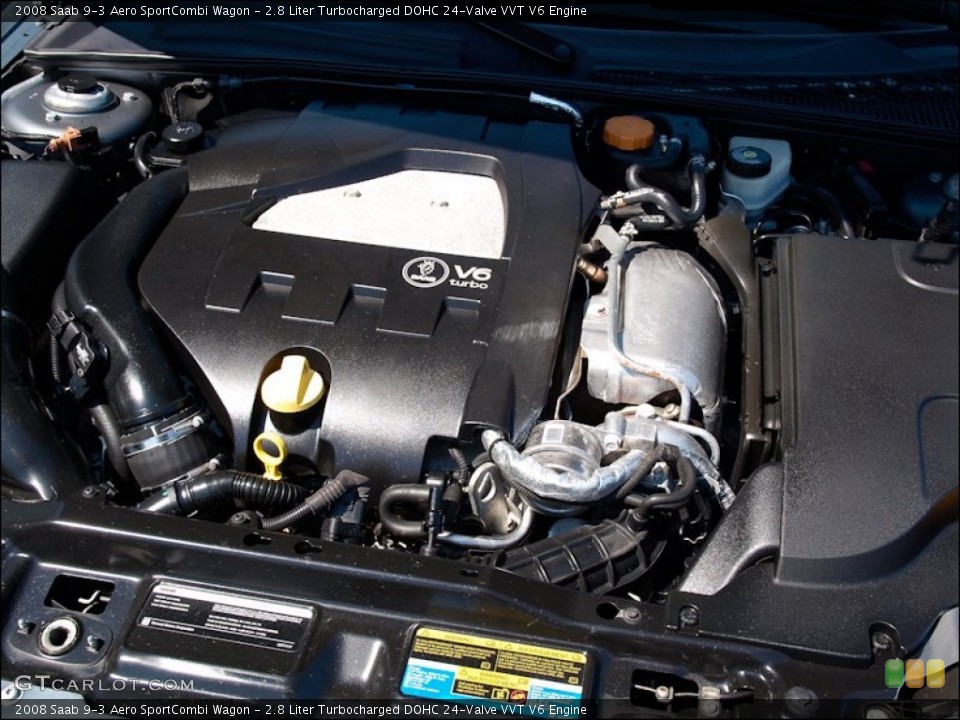 2.8 Liter Turbocharged DOHC 24-Valve VVT V6 Engine for the 2008 Saab 9-3 #50259236