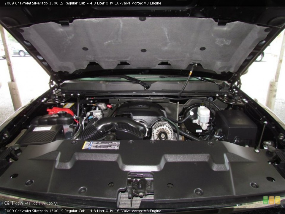 4.8 Liter OHV 16-Valve Vortec V8 Engine for the 2009 Chevrolet Silverado 1500 #50270244
