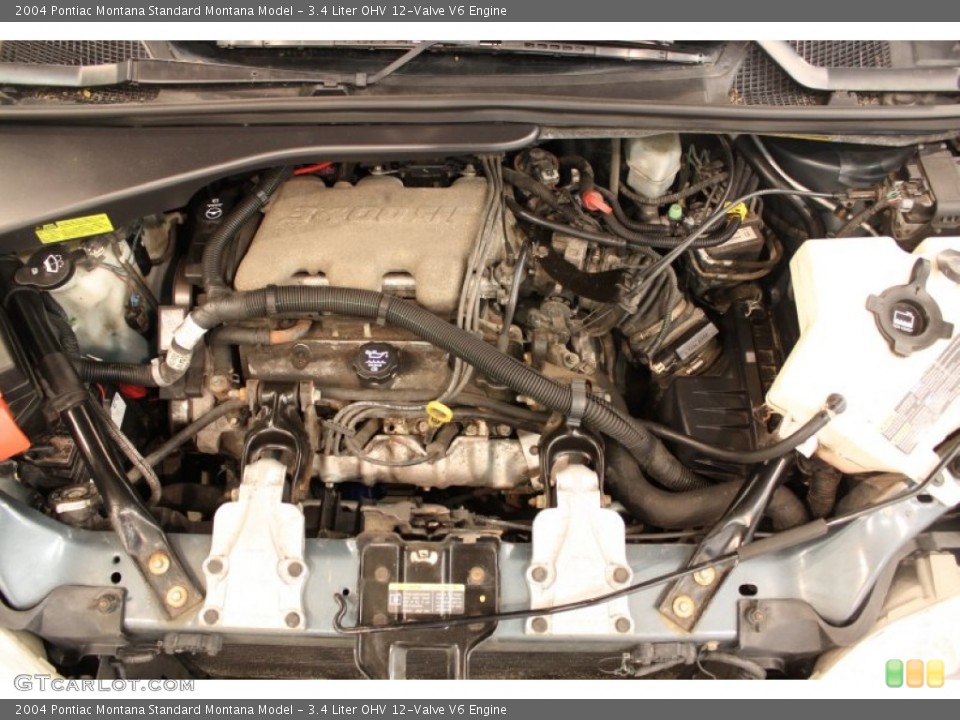 3.4 Liter OHV 12-Valve V6 Engine for the 2004 Pontiac Montana #50286300
