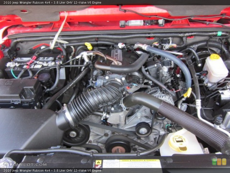 3.8 Liter OHV 12-Valve V6 Engine for the 2010 Jeep Wrangler #50291619