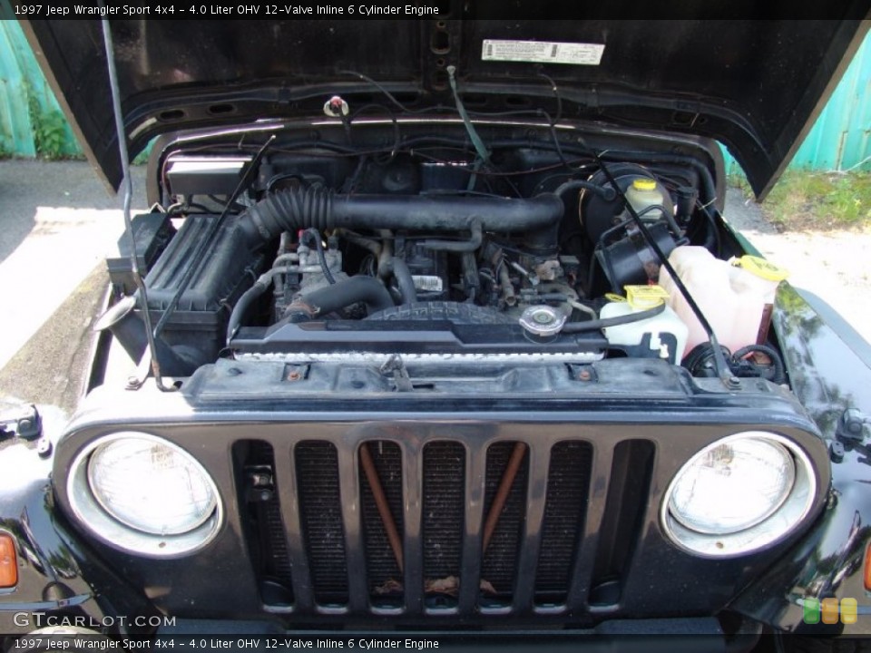 4.0 Liter OHV 12-Valve Inline 6 Cylinder Engine for the 1997 Jeep Wrangler #50292738