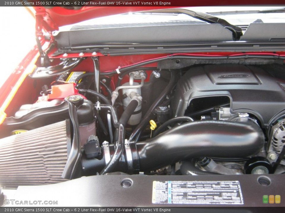 6.2 Liter Flex-Fuel OHV 16-Valve VVT Vortec V8 Engine for the 2010 GMC Sierra 1500 #50294499