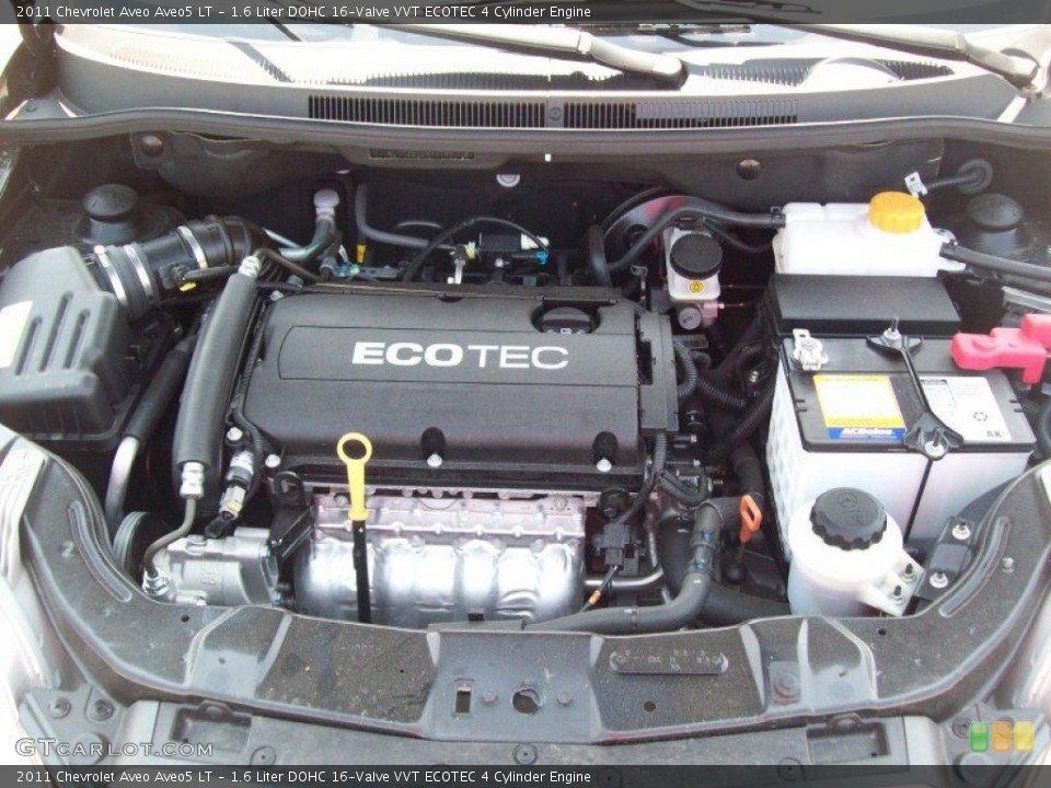 1.6 Liter DOHC 16-Valve VVT ECOTEC 4 Cylinder Engine for the 2011 Chevrolet Aveo #50299266
