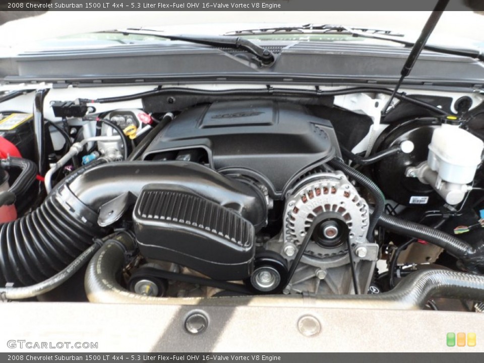 5.3 Liter Flex-Fuel OHV 16-Valve Vortec V8 Engine for the 2008 Chevrolet Suburban #50316240