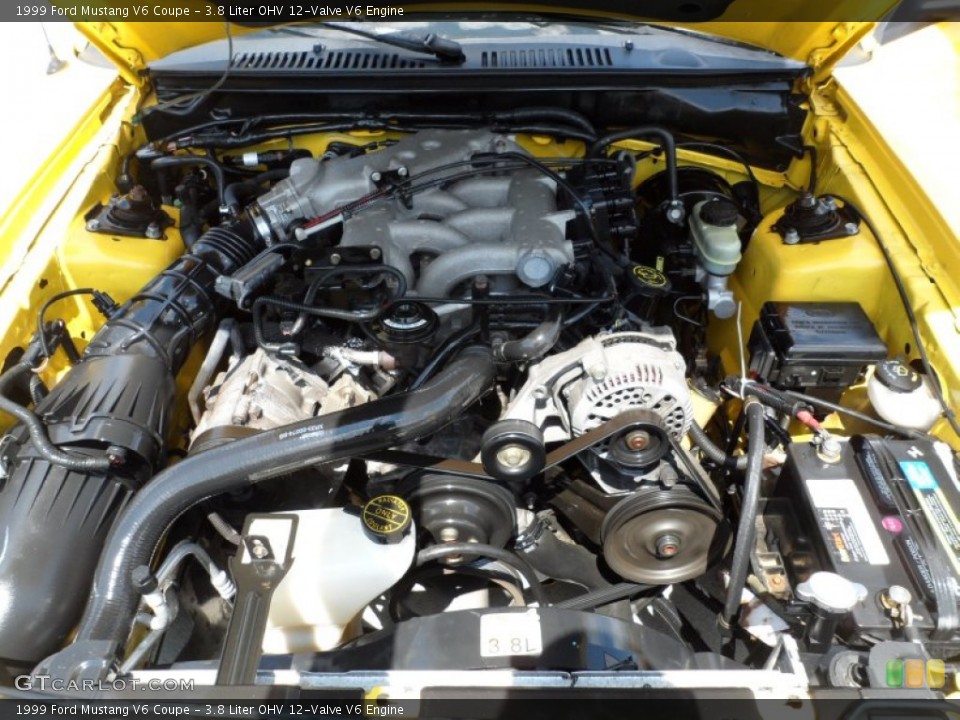3.8 Liter OHV 12-Valve V6 Engine for the 1999 Ford Mustang #50321388