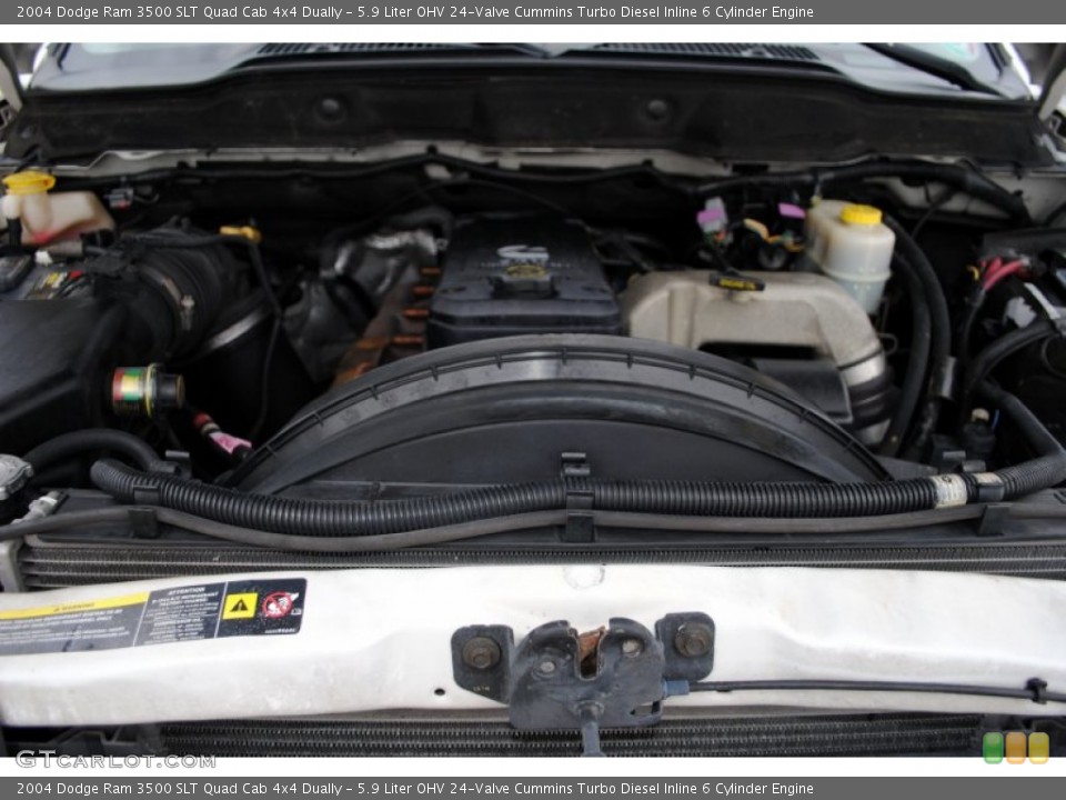 5.9 Liter OHV 24-Valve Cummins Turbo Diesel Inline 6 Cylinder Engine for the 2004 Dodge Ram 3500 #50331011