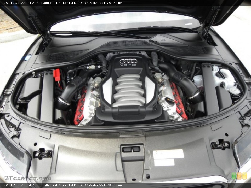 4.2 Liter FSI DOHC 32-Valve VVT V8 Engine for the 2011 Audi A8 #50332031