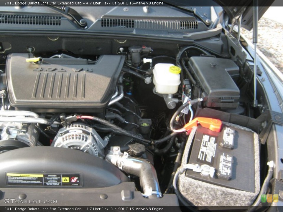 4.7 Liter Flex-Fuel SOHC 16-Valve V8 Engine for the 2011 Dodge Dakota #50335520