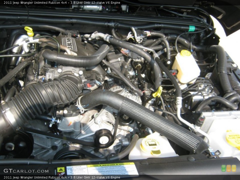 3.8 Liter OHV 12-Valve V6 Engine for the 2011 Jeep Wrangler Unlimited #50338792