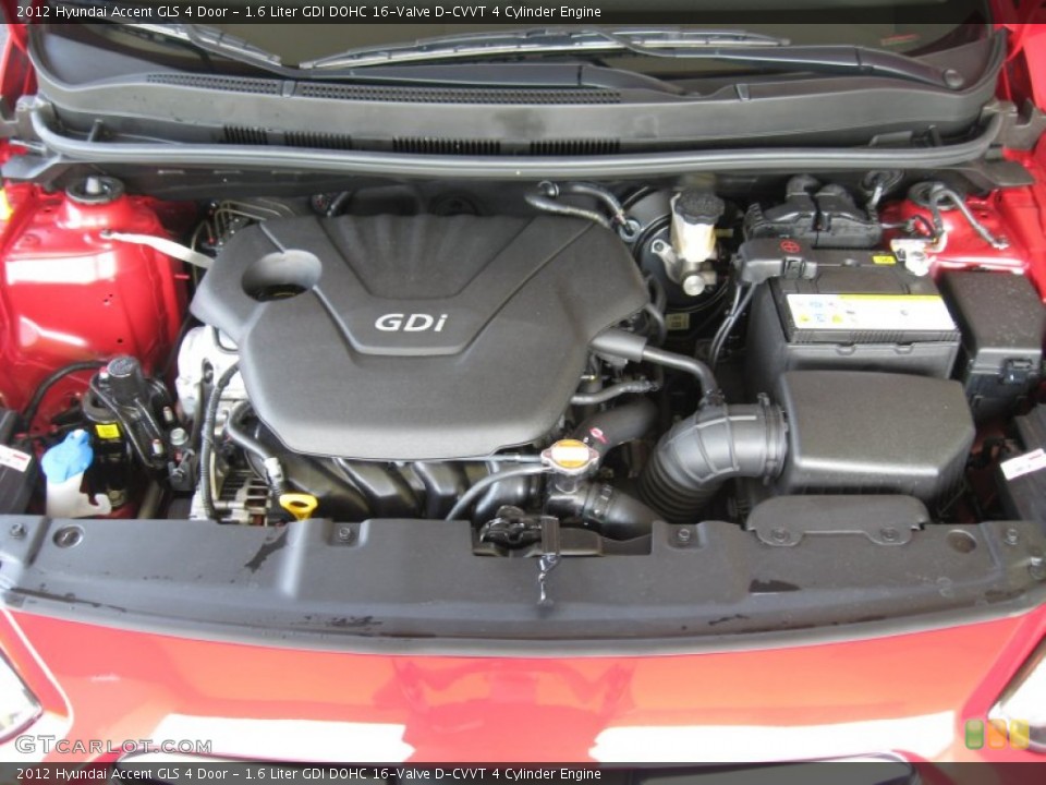 1.6 Liter GDI DOHC 16-Valve D-CVVT 4 Cylinder Engine for the 2012 Hyundai Accent #50339268