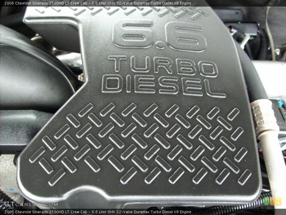 6.6 Liter OHV 32-Valve Duramax Turbo Diesel V8 Engine for the 2006 Chevrolet Silverado 2500HD #50346411