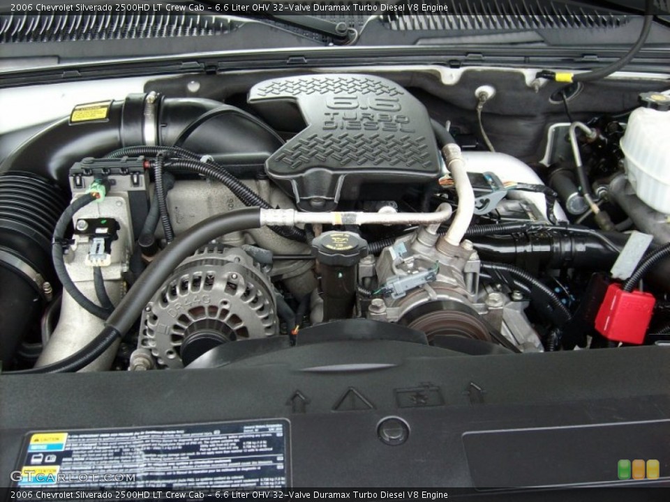 6.6 Liter OHV 32-Valve Duramax Turbo Diesel V8 Engine for the 2006 Chevrolet Silverado 2500HD #50346570