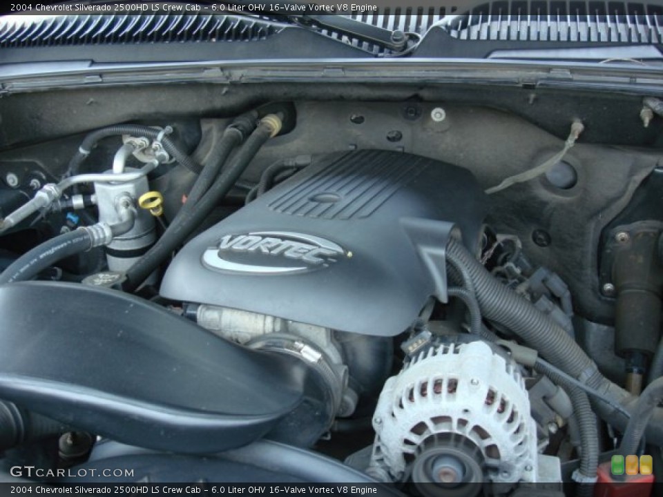 6.0 Liter OHV 16-Valve Vortec V8 Engine for the 2004 Chevrolet Silverado 2500HD #50349723