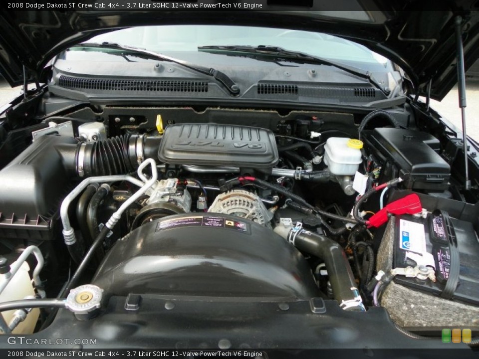 3.7 Liter SOHC 12-Valve PowerTech V6 Engine for the 2008 Dodge Dakota #50374812