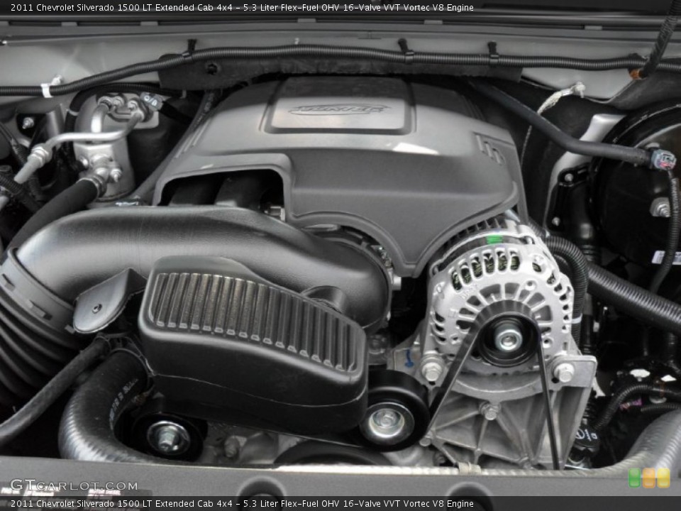 5.3 Liter Flex-Fuel OHV 16-Valve VVT Vortec V8 Engine for the 2011 Chevrolet Silverado 1500 #50376864