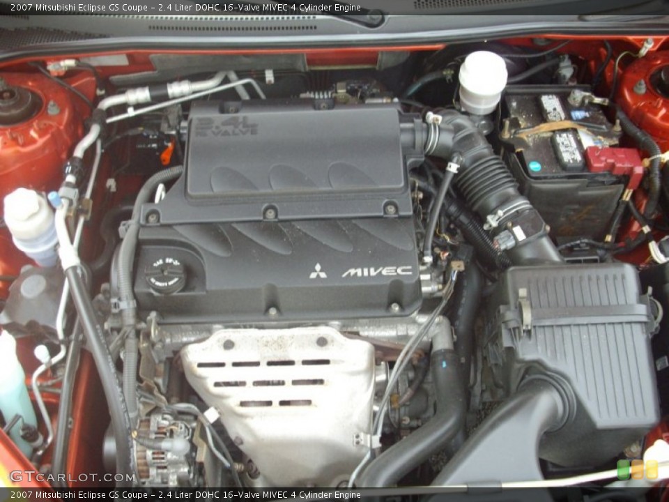 2.4 Liter DOHC 16-Valve MIVEC 4 Cylinder Engine for the 2007 Mitsubishi Eclipse #50384727