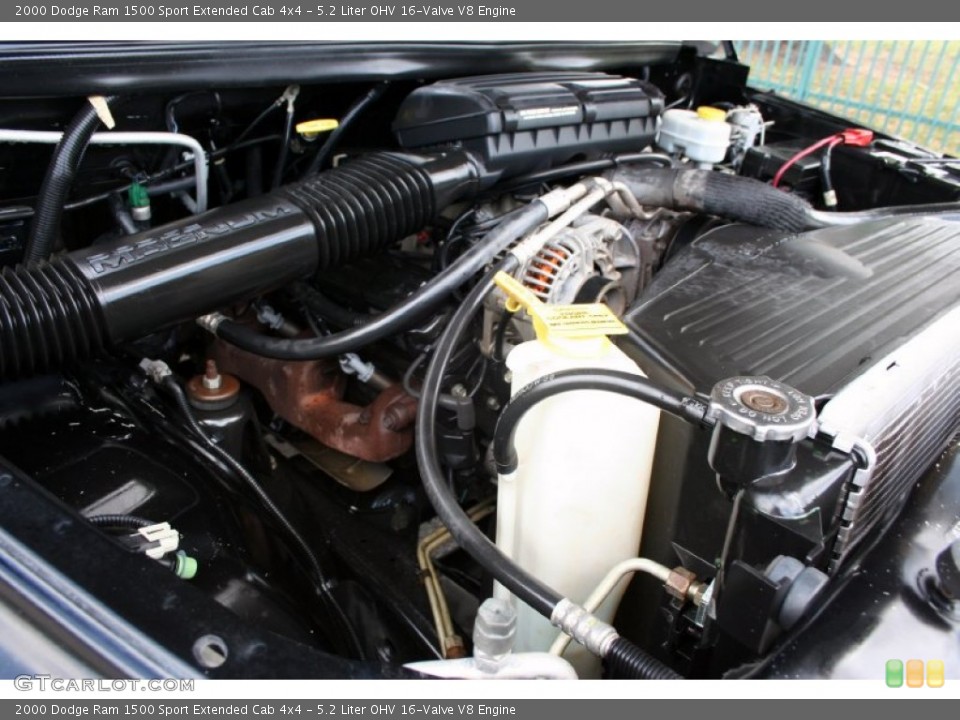 5.2 Liter OHV 16-Valve V8 Engine for the 2000 Dodge Ram 1500 #50393949