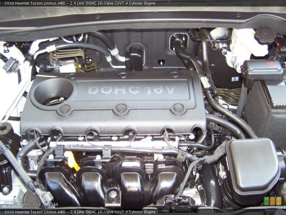 2.4 Liter DOHC 16-Valve CVVT 4 Cylinder Engine for the 2010 Hyundai Tucson #50403718
