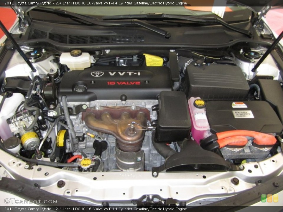 2.4 Liter H DOHC 16-Valve VVT-i 4 Cylinder Gasoline/Electric Hybrid Engine for the 2011 Toyota Camry #50413666