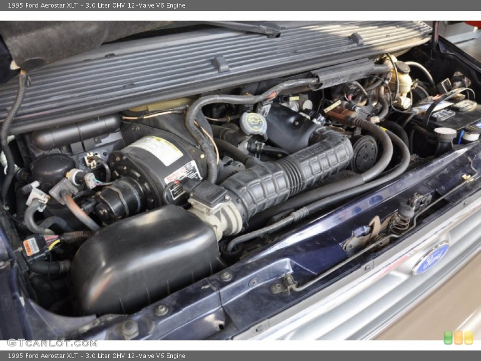 3.0 Liter OHV 12-Valve V6 1995 Ford Aerostar Engine