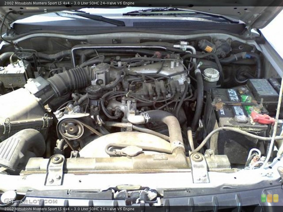 3.0 Liter SOHC 24-Valve V6 Engine for the 2002 Mitsubishi Montero Sport #50430703