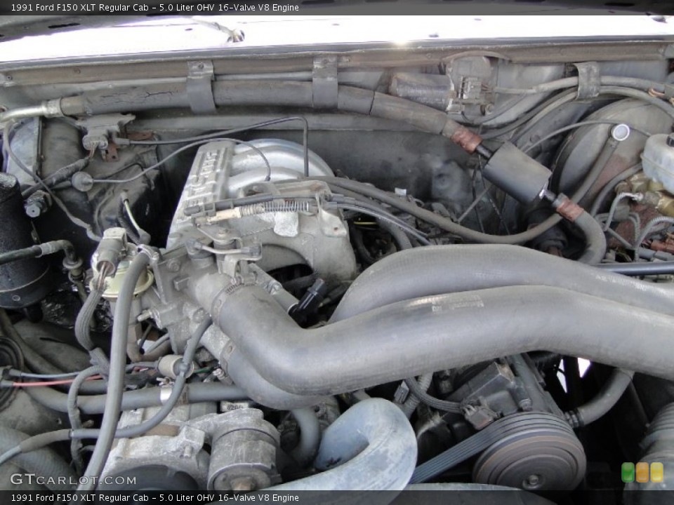 5.0 Liter OHV 16-Valve V8 Engine for the 1991 Ford F150 #50432876
