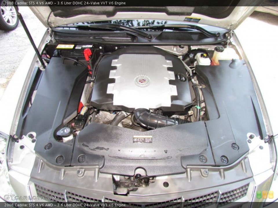 3.6 Liter DOHC 24-Valve VVT V6 2008 Cadillac STS Engine