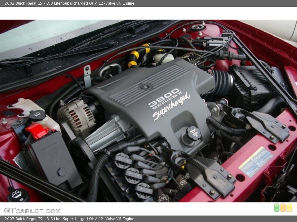 3.8 Liter Supercharged OHV 12-Valve V6 2003 Buick Regal Engine