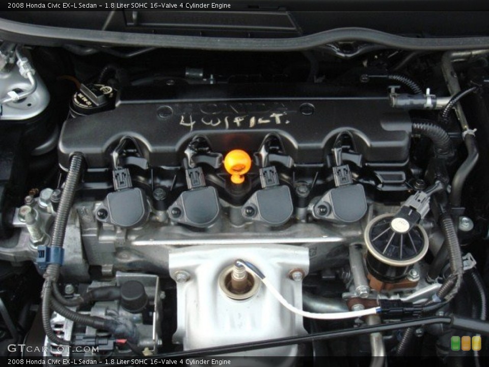 1.8 Liter SOHC 16-Valve 4 Cylinder Engine for the 2008 Honda Civic #50458595