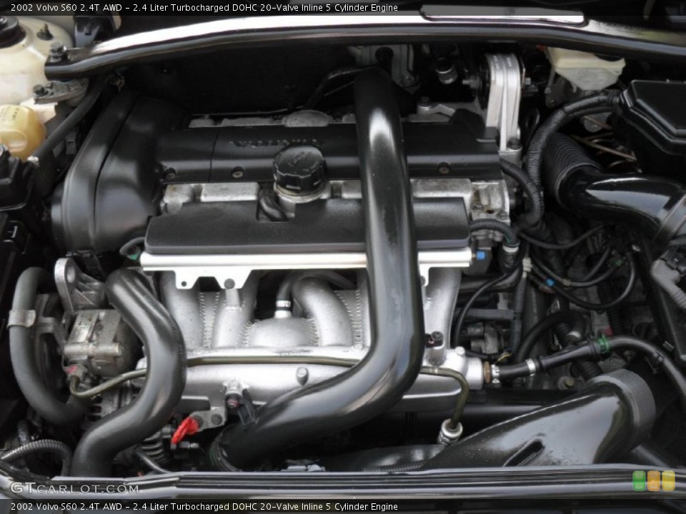 2.4 Liter Turbocharged DOHC 20-Valve Inline 5 Cylinder Engine for the 2002 Volvo S60 #50458886