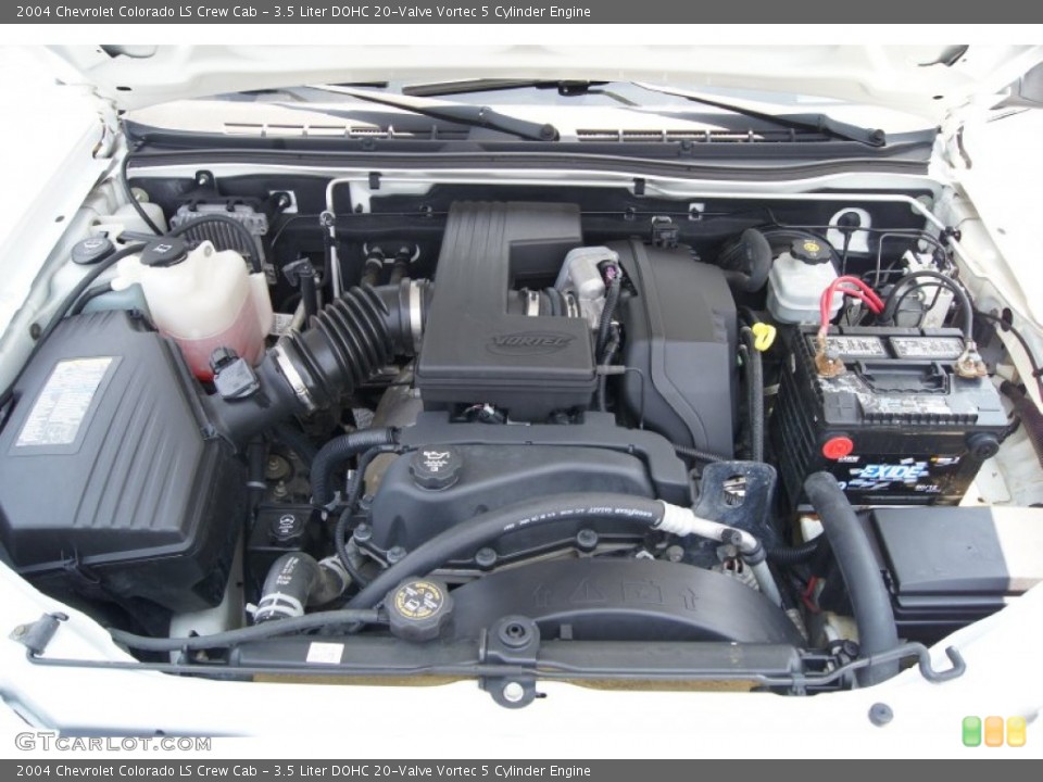 3.5 Liter DOHC 20-Valve Vortec 5 Cylinder Engine for the 2004 Chevrolet Colorado #50459075