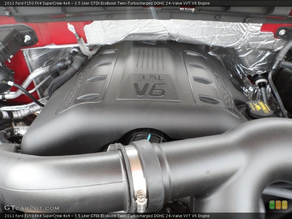 3.5 Liter GTDI EcoBoost Twin-Turbocharged DOHC 24-Valve VVT V6 Engine for the 2011 Ford F150 #50466907