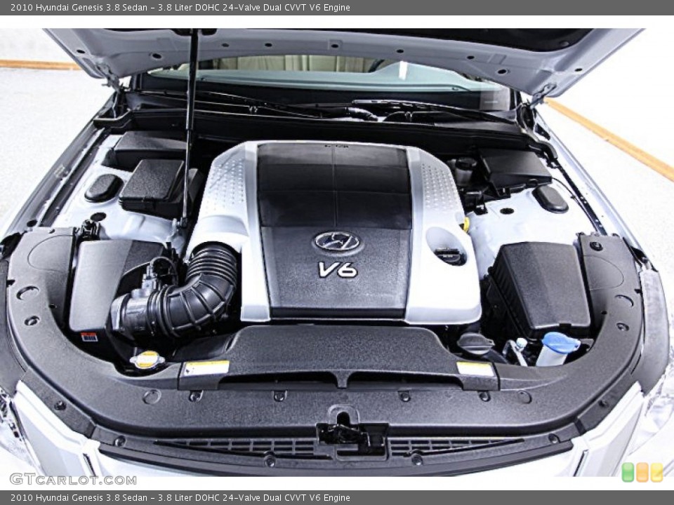 3.8 Liter DOHC 24-Valve Dual CVVT V6 Engine for the 2010 Hyundai Genesis #50469835