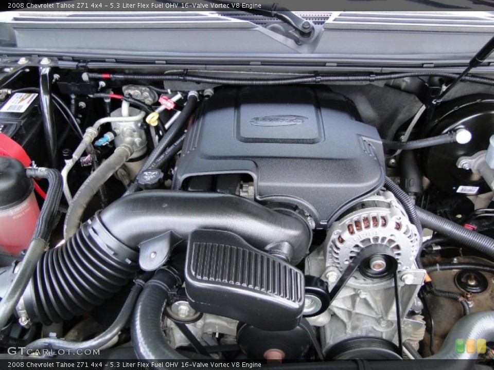 5.3 Liter Flex Fuel OHV 16-Valve Vortec V8 Engine for the 2008 Chevrolet Tahoe #50470744