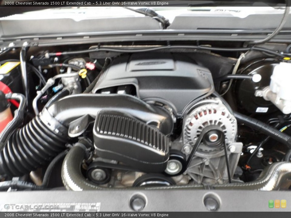 5.3 Liter OHV 16-Valve Vortec V8 Engine for the 2008 Chevrolet Silverado 1500 #50479327
