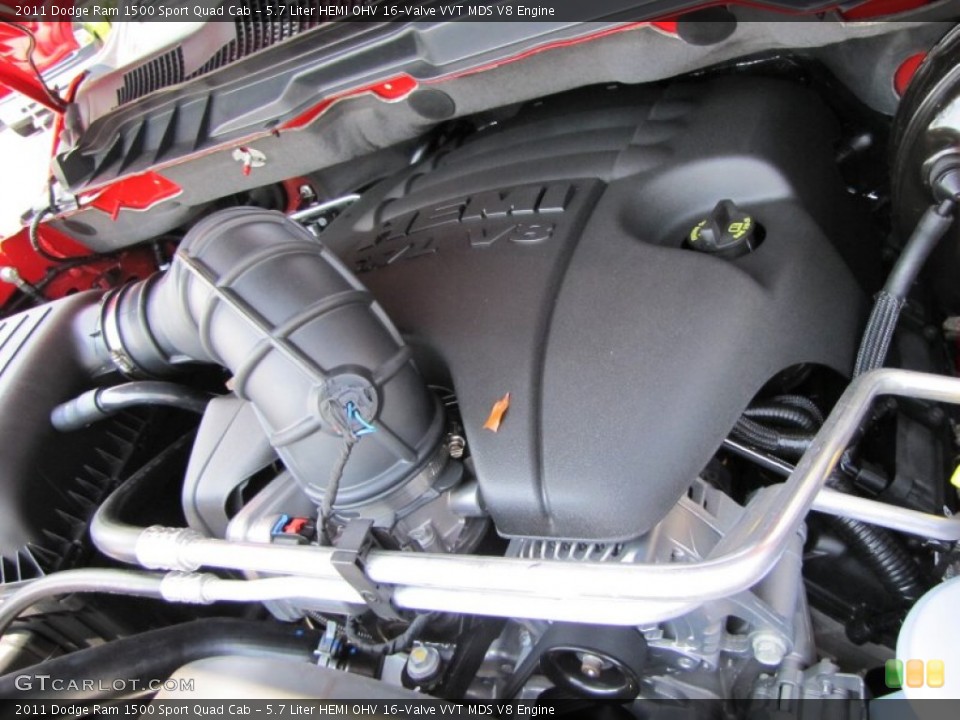 5.7 Liter HEMI OHV 16-Valve VVT MDS V8 Engine for the 2011 Dodge Ram 1500 #50481706