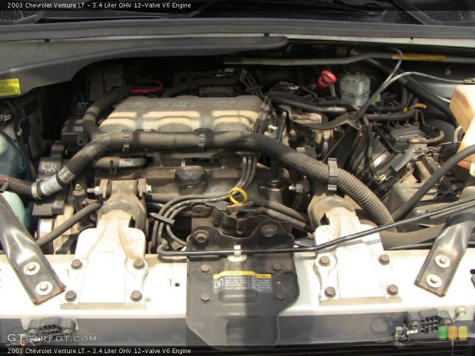 3.4 Liter OHV 12-Valve V6 Engine for the 2003 Chevrolet Venture #50496127