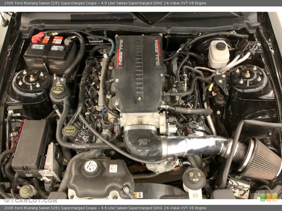 4.6 Liter Saleen Supercharged SOHC 24-Valve VVT V8 Engine for the 2005 Ford Mustang #50499134