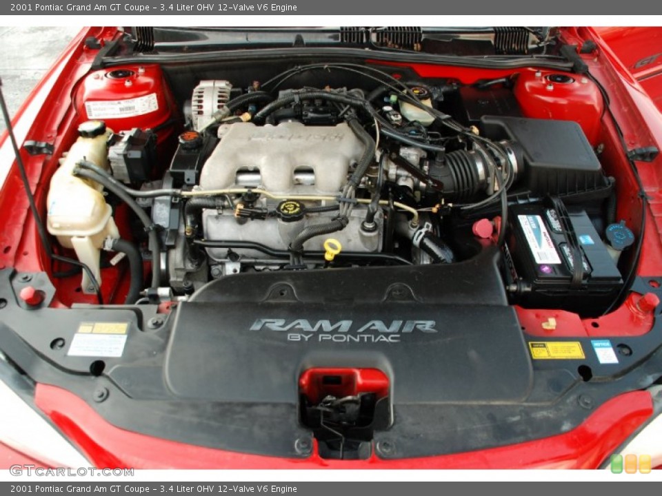 3.4 Liter OHV 12-Valve V6 Engine for the 2001 Pontiac Grand Am #50499704