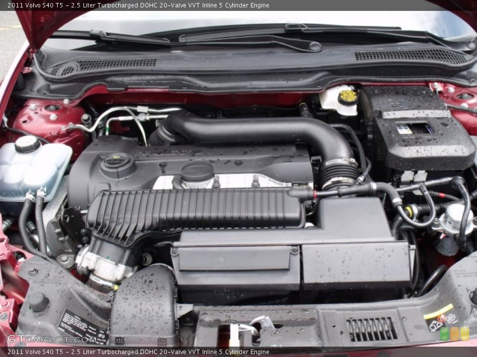 2.5 Liter Turbocharged DOHC 20-Valve VVT Inline 5 Cylinder Engine for the 2011 Volvo S40 #50501291