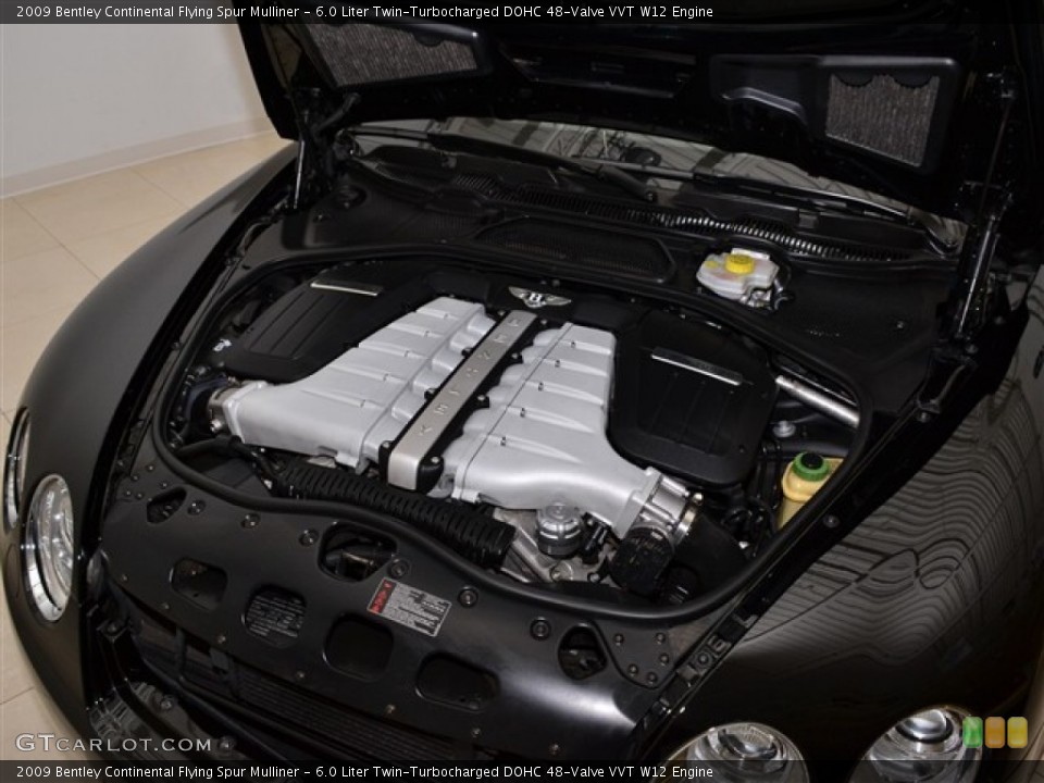 6.0 Liter Twin-Turbocharged DOHC 48-Valve VVT W12 Engine for the 2009 Bentley Continental Flying Spur #50502670