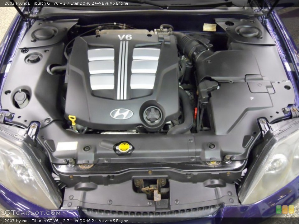 2.7 Liter DOHC 24-Valve V6 Engine for the 2003 Hyundai Tiburon #50506318
