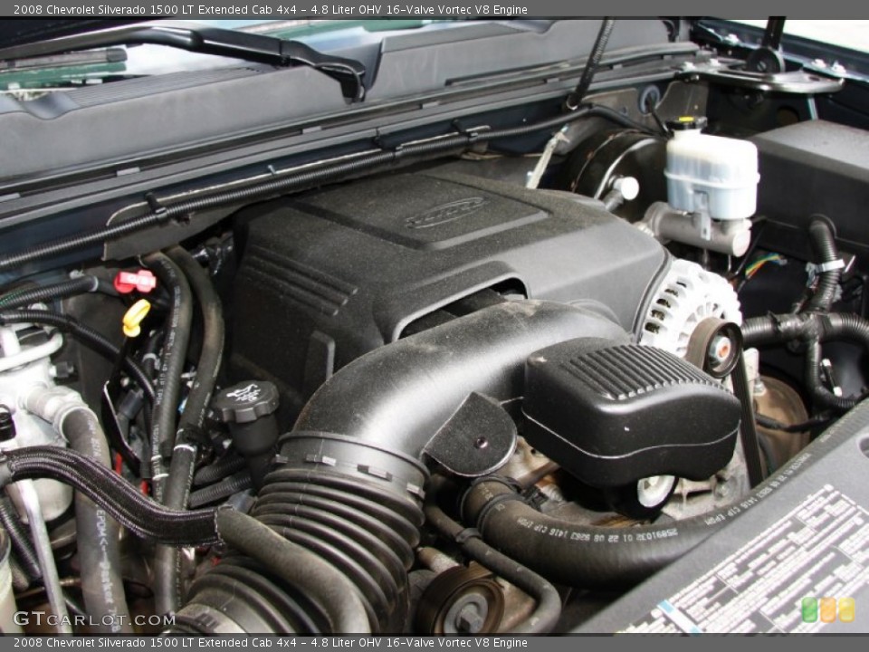 4.8 Liter OHV 16-Valve Vortec V8 Engine for the 2008 Chevrolet Silverado 1500 #50509741