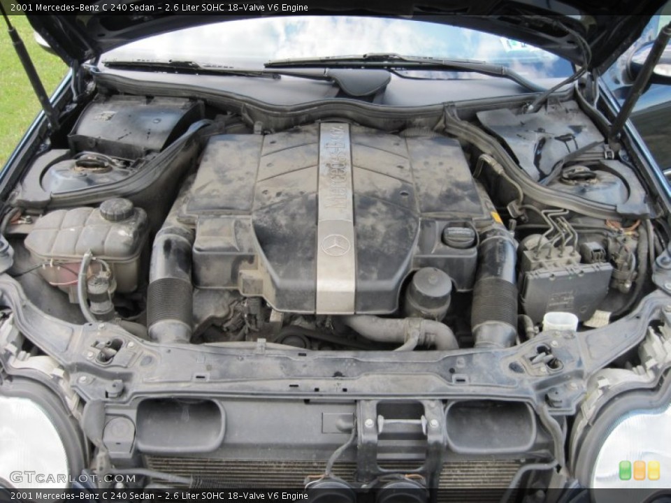 2.6 Liter SOHC 18-Valve V6 Engine for the 2001 Mercedes-Benz C #50529866