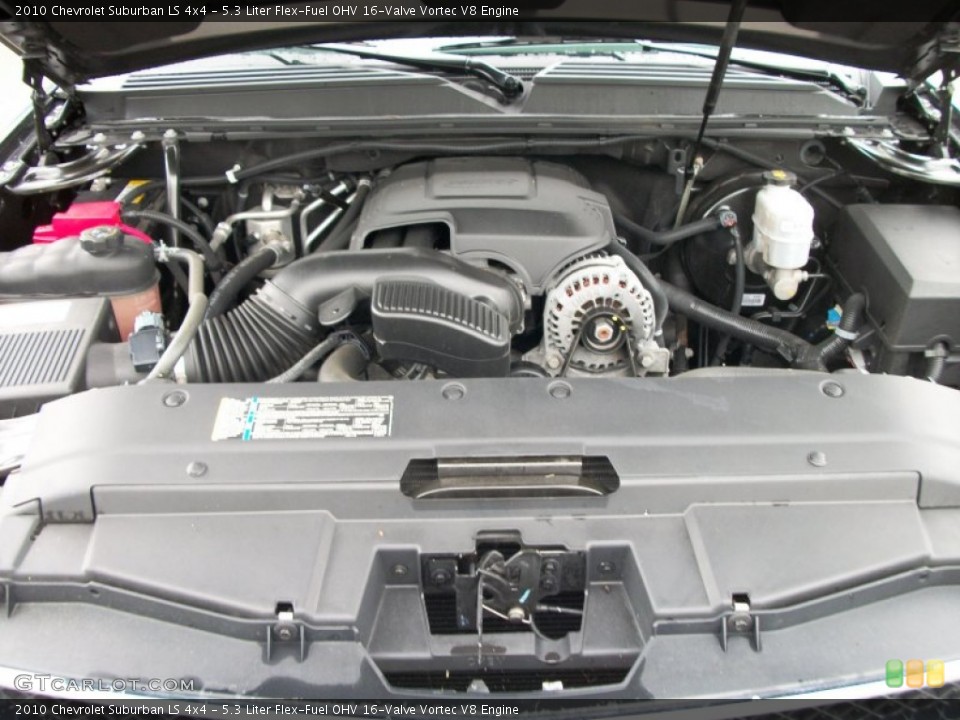 5.3 Liter Flex-Fuel OHV 16-Valve Vortec V8 Engine for the 2010 Chevrolet Suburban #50539354