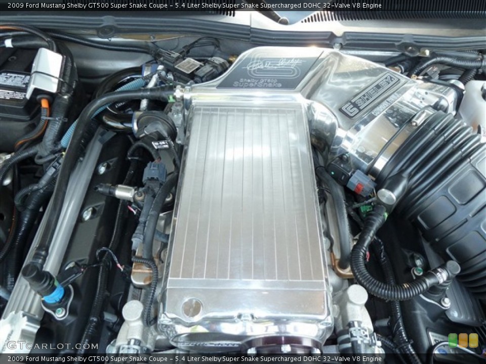 5.4 Liter Shelby Super Snake Supercharged DOHC 32-Valve V8 Engine for the 2009 Ford Mustang #50550679